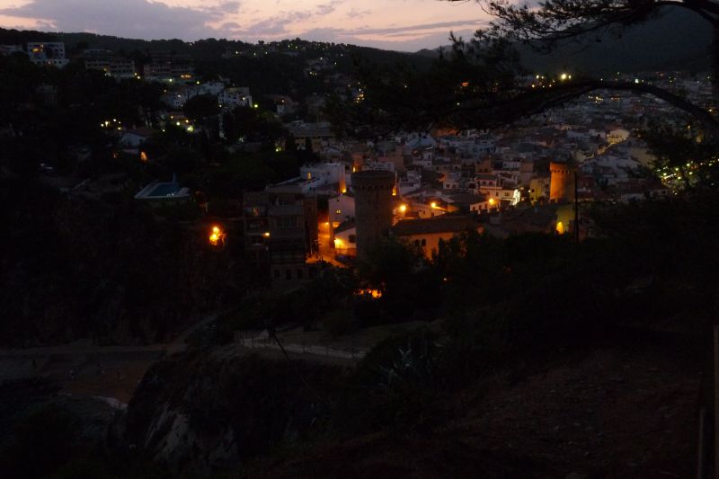 Blick von oben auf Tossa de Mar